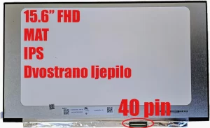 15,6" FHD 144Hz IPS LCD ekran LP156WFJ-SPB3 Mat, 40-pin, Novo